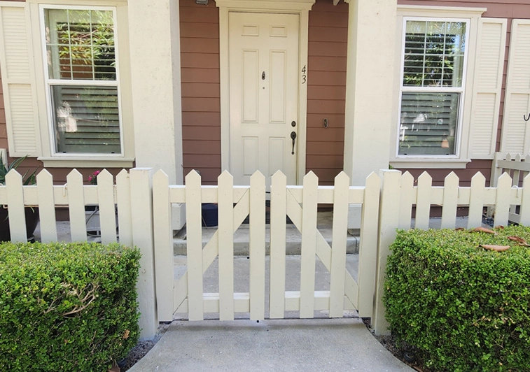 After - Fence with Gate