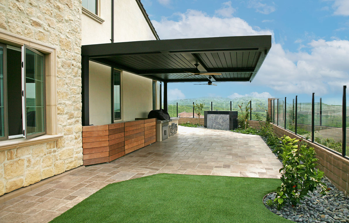 Irvine Patio Cover 1 + + READY FOR AD Harmony Landscape Designs