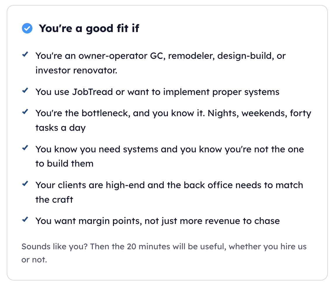 Construct Aid - Are You a Good Fit?